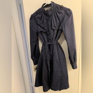 Navy Trench Coat - Small